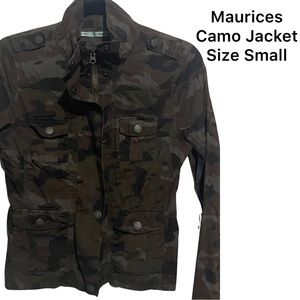 Maurices Camouflage Jacket. Size Small.